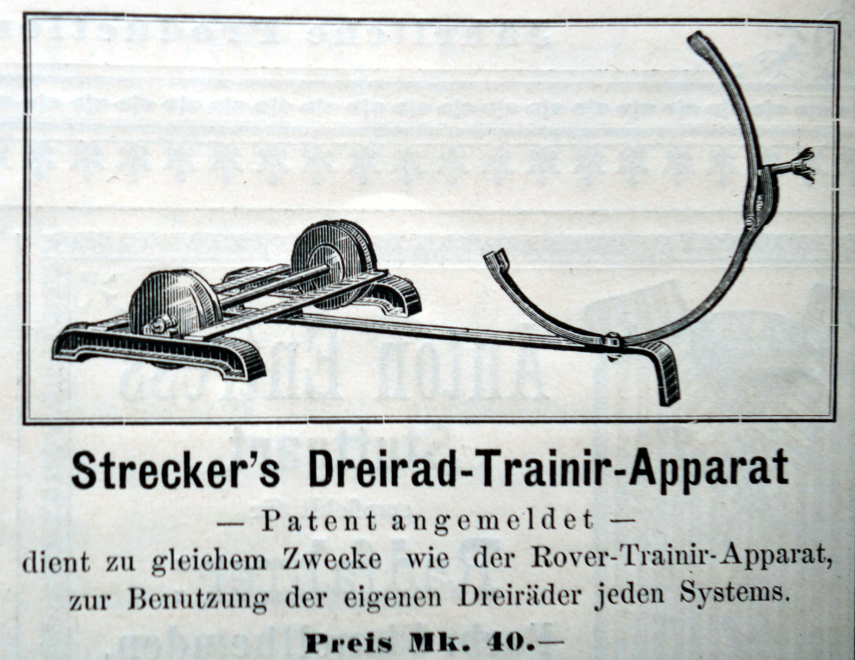 Strecker's Dreirad Trainier-Apparat