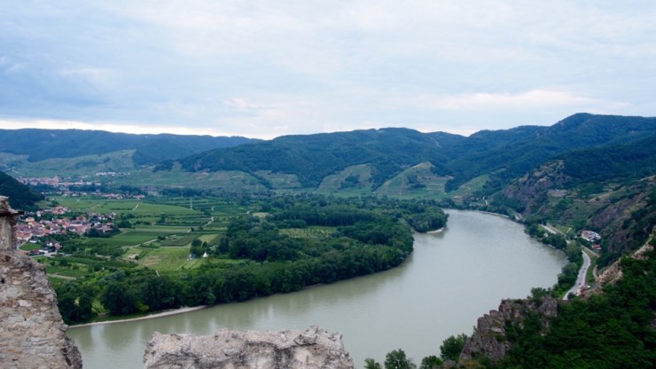 Blick von der Ruine Dürnstein.